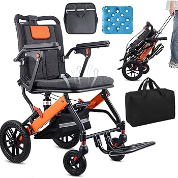 Amazon | 車椅子 折り畳み式車いす 軽量 介助式車椅子 空気注入
